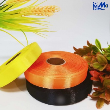 Hot sale 25mm high quality polyester satin gift ribbon roll