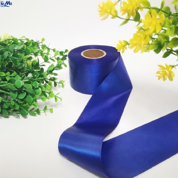 Wholesale Heat Sale 10mm-100mm 100% Solid color  Polyester Satin Care Label Roll for Clothing