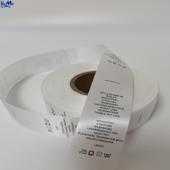 Custom Satin Garment Label Roll