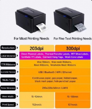 4301 Desktop thermal transfer barcode printer300dpi USB LAN BLUETOOTH