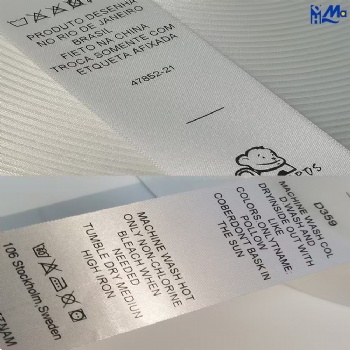 Poly Satin Material Fray Resistant 25mm wide x 200 metre length  For Larger Label Printers