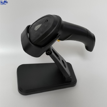 2D Wireless Barcode Scanner with Auto-Sensing Stand,Putting on Stand to Scan Automatically Sense Scanning Barcode Scanner with Battery Level Indicator and Multiple Scanner to One Receiver