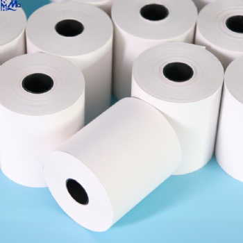 Custom Thermal Pos Paper Roll Cash Register Paper 57x50mm 55gsm Single White OEM & ODM