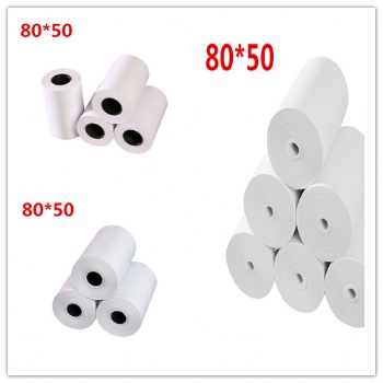 thermal receipt paper 2 1/4 x 50 thermal paper material pos thermal paper rolls 80*50 coreless