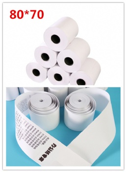 80*70mm Receipt Printing Printer Thermal Paper Cash Register Paper Roll For POS/ATM