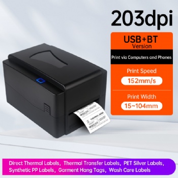 4201 4301 Label Printer 4inch USB+Bluetooth Thermal Office Printer Wireless Thermal Label Printer