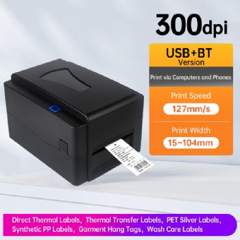 4201 4301 Label Printer 4inch USB+Bluetooth Thermal Office Printer Wireless Thermal Label Printer