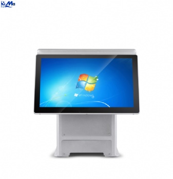 New 15.6 Inch All-In-One Windows Touch Screen POS System for Restaurant Use CM500 Silver