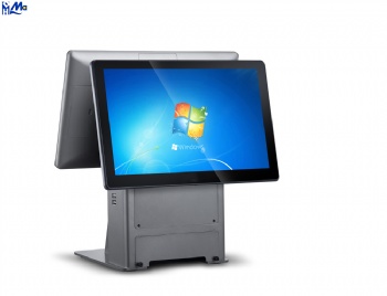 New 15.6 Inch All-In-One Windows Touch Screen POS System for Restaurant Use CM500 Silver