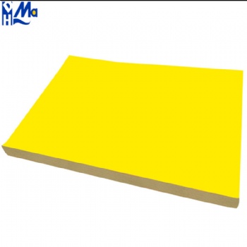 Yellow color A4 Size Self Adhesive Paper Sheet