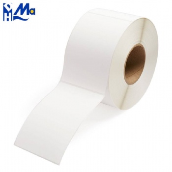 self Adhesive label semi gloss paper label working with ribbon