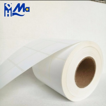 self Adhesive label semi gloss paper label working with ribbon