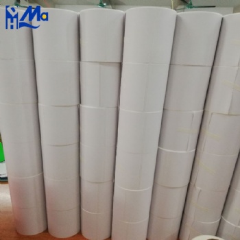 Customizable Sizes Self Adhesive Direct Thermal Sticker / Thermal Transfer Label Rolls For Barcode Label Printers