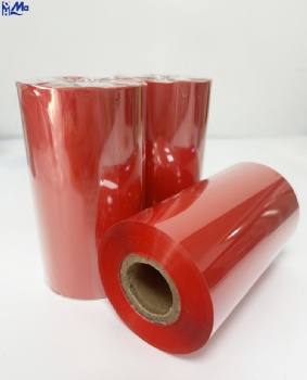 110mm*300m OEM ODM Multi Color TTR Thermal Transfer Red Color Wax Resin Ribbon