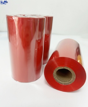 110mm*300m OEM ODM Multi Color TTR Thermal Transfer Red Color Wax Resin Ribbon