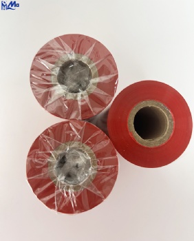 110mm*300m OEM ODM Multi Color TTR Thermal Transfer Red Color Wax Resin Ribbon