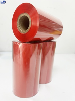 110mm*300m OEM ODM Multi Color TTR Thermal Transfer Red Color Wax Resin Ribbon