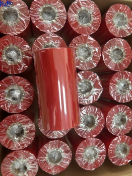 110mm*300m OEM ODM Multi Color TTR Thermal Transfer Red Color Wax Resin Ribbon