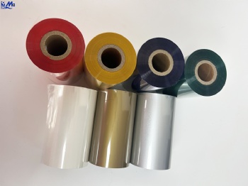 110mm*300m OEM ODM Multi Color TTR Thermal Transfer Red Color Wax Resin Ribbon