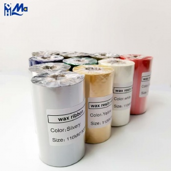 OEM ODM Manufacturer Printer blue red white Resin Ribbon Yellow Color Ribbons Wax Resin Thermal Transfer Printer Ribbon