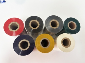 Factory supplier blue color resin wax barcode ribbon for label printers