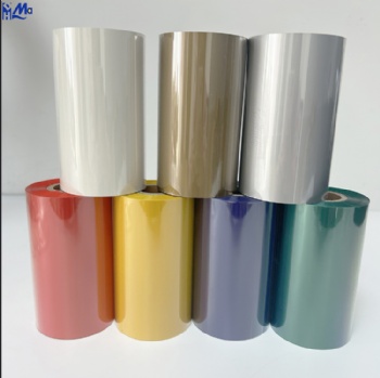 Compatible thermal transfer color ribbon Premium wax resin ribbon color 110mmx450m color wax ribbon