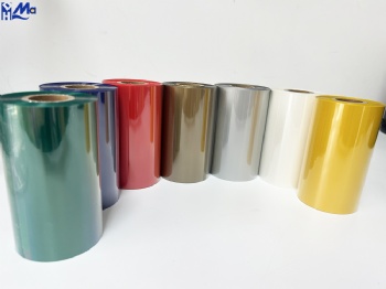 Compatible thermal transfer color ribbon Premium wax resin ribbon color 110mmx450m color wax ribbon