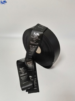Black Satin Polyester Taffeta Color with color Ribbon