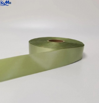 Green Satin Polyester Taffeta Color with color Ribbon