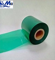 Green color premium wax ribbon barcode thermal transfer printer ribbon