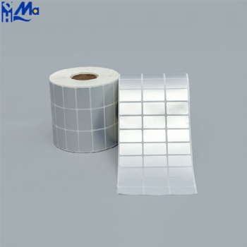 Waterproof Matte Silver Blank Pet PVC Adhesive Barcode Stickers Thermal Transfer Polyester Glossy Label