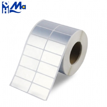 Printed Silver PET Waterproof Roll Lithium Battery Label Tags Cable Organizers Stickers Shipping Seal Labels