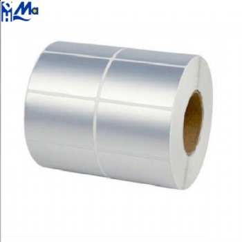 Custom Adhesive Roll or Sheet Silver Foil Esl Labels PET Paper Seal Stickers for Electronics