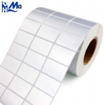 Custom Adhesive Roll or Sheet Silver Foil Esl Labels PET Paper Seal Stickers for Electronics