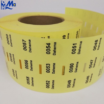 Glossy PE PVC PET PP Synthetic Polypropylene Adhesive Sticker Label Vinyl Roll Custom