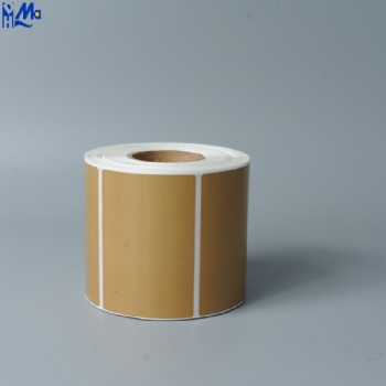 Self adhesive waterproof 2 inches colored circular thermal label roll customized 1 inch colored round thermal label sticker