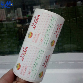 printed thermal paper sticker for zebra barcode label roll