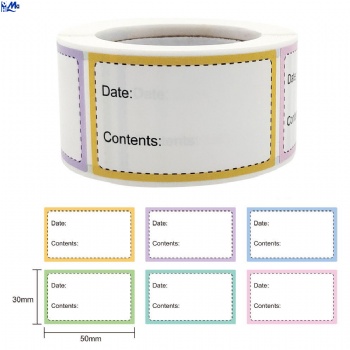Custom printing supermarket store retail sale printable removable thermal synthetic paper shelf price label sticker