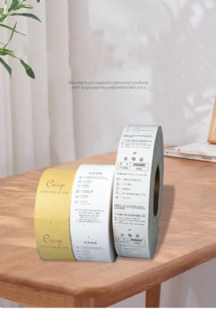 Barcode thermal printing 250g blank garment printed cardboard hang tag rolls