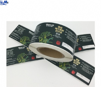 Hot selling Custom Adhesive Waterproof Synthetic Paper Water Bottle Printing Label Roll Stickers