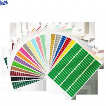 Custom Self Adhesive Colored Direct Thermal Sticker Label A4 Sheet Thermal Label Sheet Compatible with colorful thermal printer