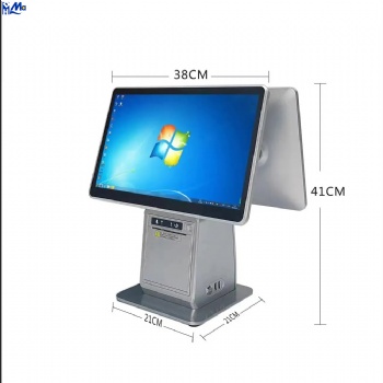 Most Popular 15.6'' Windows Cash Register Touch Screen All in one POS System with Dual Screen
