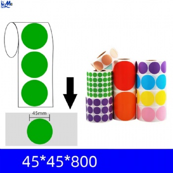 Color Round DOT Direct Thermal Label Roll