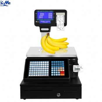 Barcode Label Printing Scale Supermarket Digital Scale Receipt Print and Label Printing Scale Machine for retail