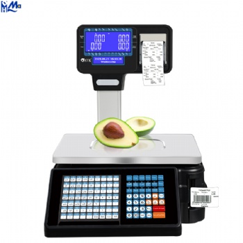 Barcode Label Printing Scale Supermarket Digital Scale Receipt Print and Label Printing Scale Machine for retail