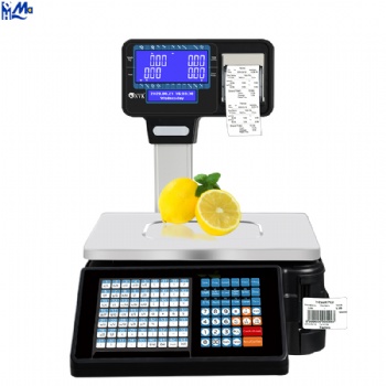 Barcode Label Printing Scale Supermarket Digital Scale Receipt Print and Label Printing Scale Machine for retail