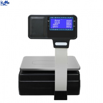 Barcode Label Printing Scale Supermarket Digital Scale Receipt Print and Label Printing Scale Machine for retail