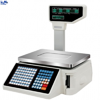 Barcode Label Printing Scale Digital Weighing Cash Register Scale 30kg Supermarket Price Computing Scale