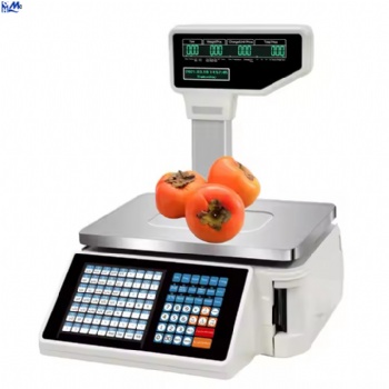 Barcode Label Printing Scale Digital Weighing Cash Register Scale 30kg Supermarket Price Computing Scale