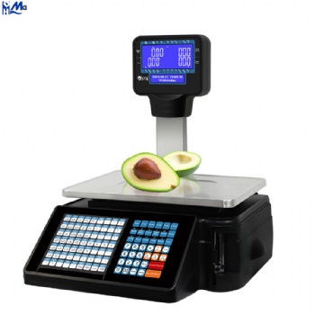 Barcode and Receipt Label Printing Digital Weighing Scale with Price Computing for Cash Register Shop a20